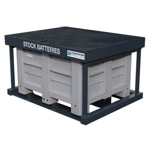 Caisse-palette pour batteries usagées - SB60 - MANERGO - en plastique / de stockage / avec couvercle