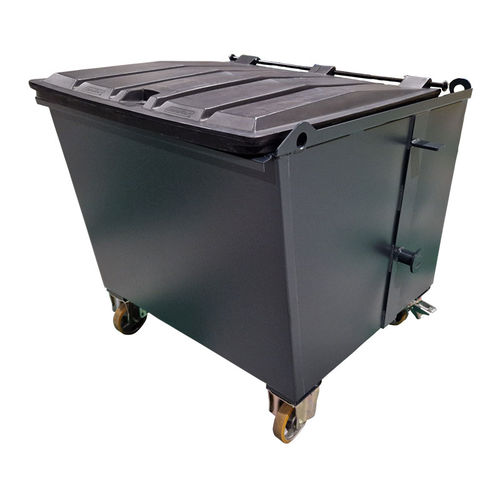 Benne basculante pour déchets - BB950-4143 - MANERGO - pour chariot élévateur / avec roues / en plastique