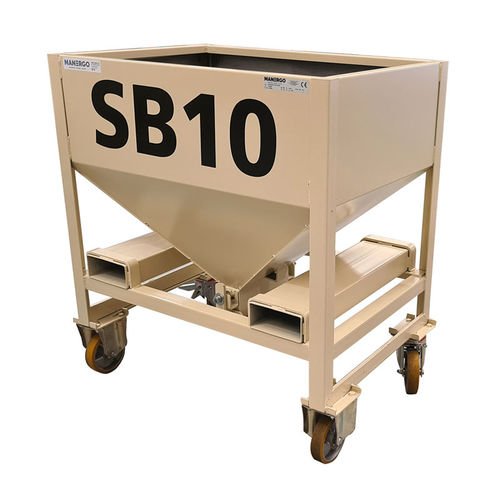 Conteneur de stockage - CAV350R-4248 - MANERGO - pour chariot élévateur / en métal / à fond ouvrant