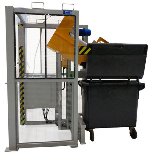 Appareil de levage et de retournement électrique - MER125°005-042-064-1400-4414 - MANERGO - en acier inoxydable / pour caisses / pour l'industrie