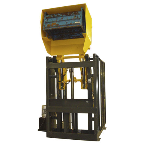 Élévateur hydraulique - MANERGO - tournant / pour caisses / pour l'industrie