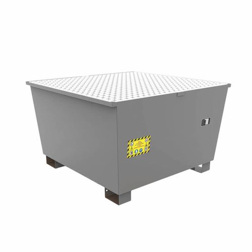Bac de rétention pour conteneur IBC - BAS1000 - MANERGO - pour fûts / en acier galvanisé / en maille