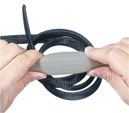 Gaine de protection - PLIOSIL PET-V0 - SES-STERLING - tressée / pour câbles / en PBT