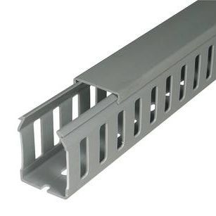 Goulotte de câblage - GF-DIN-C-A12/8 - SES-STERLING - en PVC / rainurée / rigide