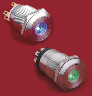 Bouton poussoir tactile - R series  - EOZ - IP65 / en acier inoxydable / avec voyant lumineux