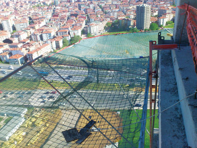 Filet de sécurité anti-chute pour chantier - SN-100 - KAYA YAPI IC MIMARLIK A.S.