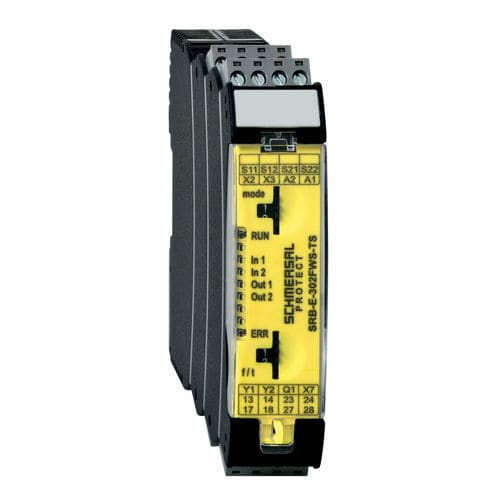 Moniteur de sécurité pour la vitesse nulle - SRB-E-302FWS-TS - SCHMERSAL - embrochable / sur rail DIN