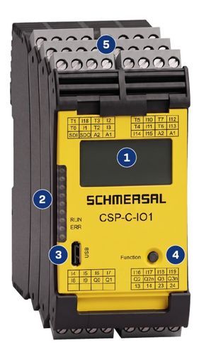 Automate programmable de sécurité - CSP - SCHMERSAL - compact / avec E/S intégrée / entrées