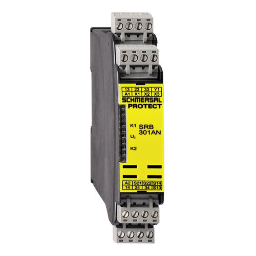 Relais de sécurité d'arrêt d'urgence - SRB301AN 24VAC/DC - SCHMERSAL - sur rail DIN