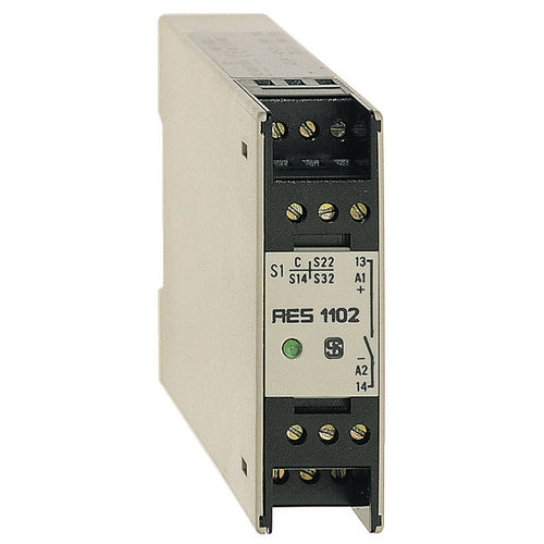 Relais de sécurité pour interrupteur de sécurité - AES 1102 series - SCHMERSAL - sur rail DIN / mono-canal