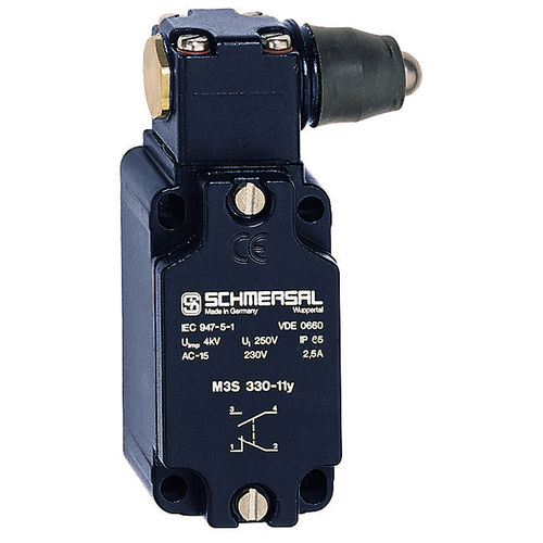 Interrupteur de position IP65 - M3S 330-11Y-M20 - SCHMERSAL - avec plongeur
