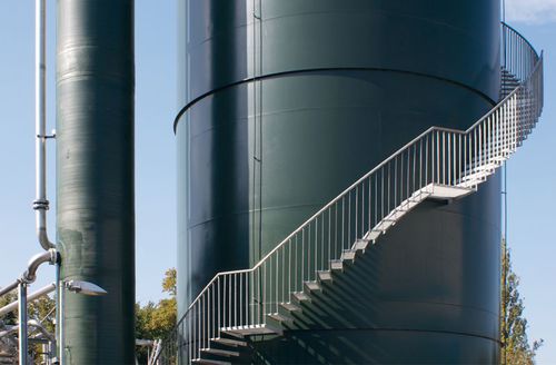 Escalier droit - Meiser - métallique / de chantier / pour citernes