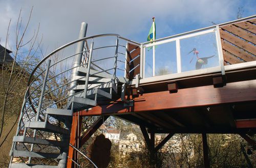 Escalier en colimaçon - Meiser - métallique / de chantier