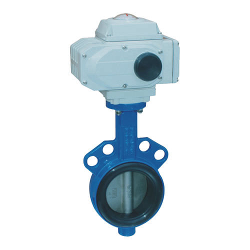 Vanne papillon - D971X-10L, DNV, CE - Zhejiang Kangsaite Valve Co., Ltd. - à actionneur électrique / de régulation