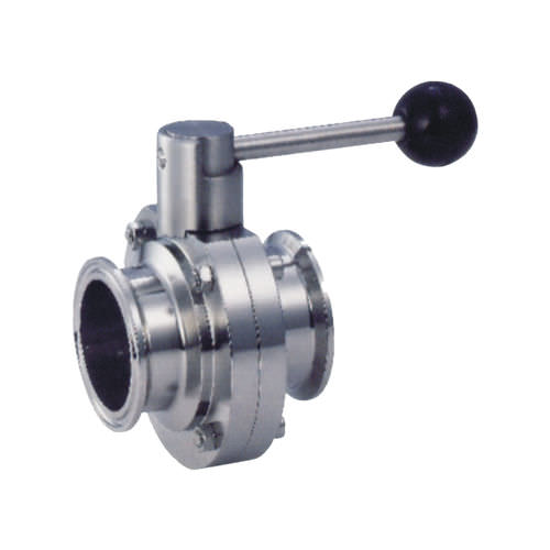 Vanne papillon - D81X-10P/R - Zhejiang Kangsaite Valve Co., Ltd. - manuelle / pour produits laitiers