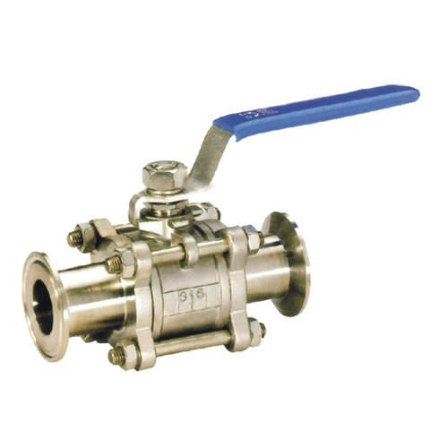 Vanne à boisseau sphérique - Q81F-16P/R - Zhejiang Kangsaite Valve Co., Ltd. - à levier / 3 pièces / en acier inoxydable