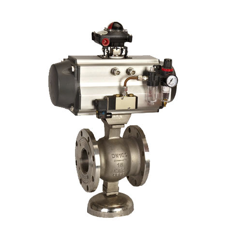 Vanne à boisseau sphérique - Q641F-16P/R , DNV, CE - Zhejiang Kangsaite Valve Co., Ltd. - à commande pneumatique / à bride / à actionneur