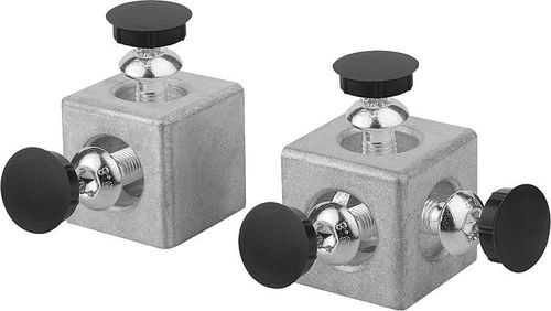 Élément de fixation pour profilés en aluminium - 10220 - norelem - Éléments standard mécaniques - de polyamide / en aluminium / en acier