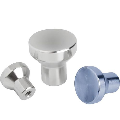 Bouton fileté - 06240 - norelem - Éléments standard mécaniques - champignon / en acier inoxydable / en acier