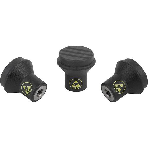 Bouton champignon - 06241 - norelem - Éléments standard mécaniques - en acier / en thermoplastique