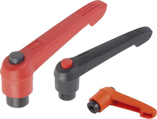 Manette indexable à poignée plastique - 06600 - norelem - Éléments standard mécaniques - avec insert taraudé