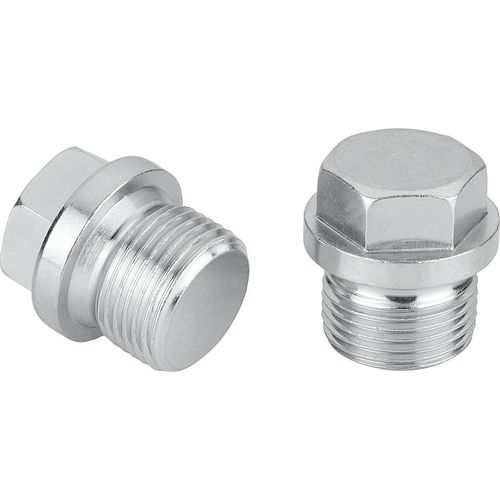 Bouchon rond - 28016 - norelem - Éléments standard mécaniques - à tête hexagonale / fileté / acier
