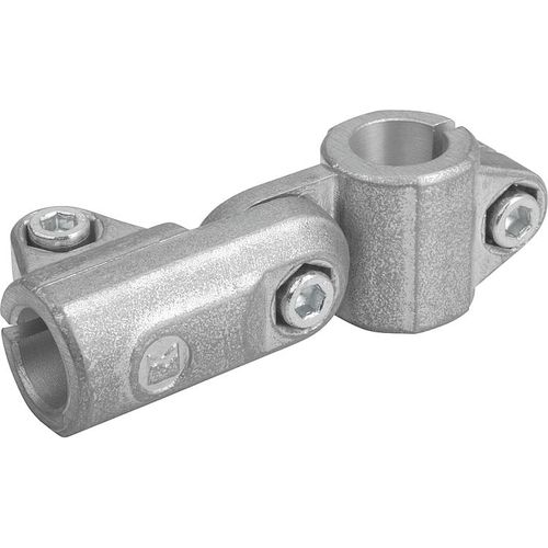 Connecteur de tube en T - 29032 - norelem - Éléments standard mécaniques - en croix / articulé / en aluminium