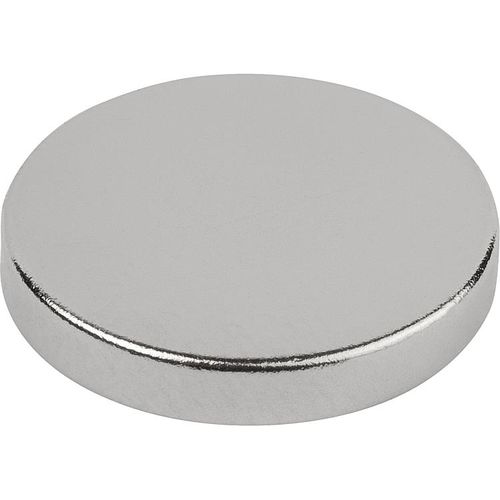 Aimant en NdFeB - 09000 - norelem - Éléments standard mécaniques - de maintien plat / disque / à usage de bureau