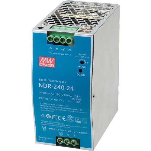 Alimentation électrique sur rail DIN - 82100-10 - norelem - Éléments standard mécaniques - AC/DC / à découpage / monophasée