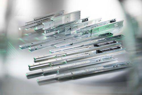 Glissière linéaire télescopique - 21334 - norelem - Éléments standard mécaniques - à extension totale / à cage à billes / de précision