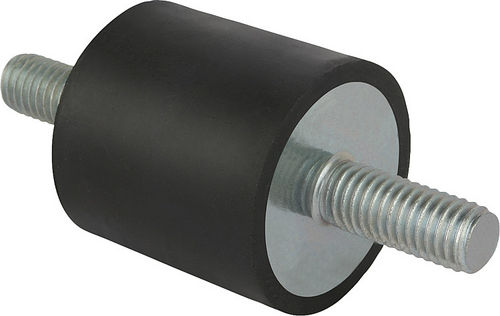 Support antivibratoire cylindrique - 26100 - norelem - Éléments standard mécaniques - en élastomère / fileté / type A