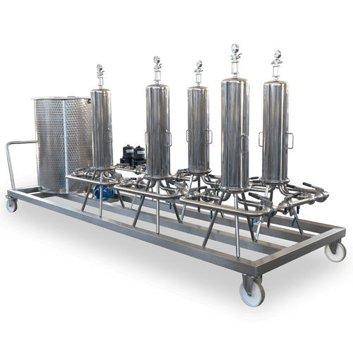 Unité de micro-filtration avec cartouche - HMC - VLS Technologies - pour le vin / hydraulique / mobile
