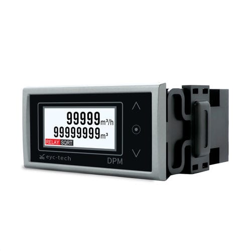 Indicateur totalisateur de débit - DPM04-3D02 - eyc-tech - affichage LCD / à 5 chiffres / pour montage sur panneau