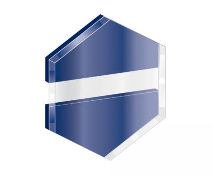 Matière à graver - Gravoglas 2plex subsurface - Gravotech