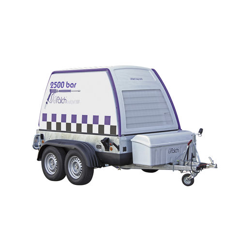 Nettoyeur haute pression à eau froide - trail jet 125 2500-26-0-d - falch gmbh - à moteur diesel / sur remorque / avec réservoir