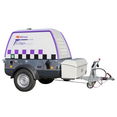 Nettoyeur haute pression à eau chaude - trail jet 15 500-15-95-d - falch gmbh - à moteur diesel / mobile / sur remorque