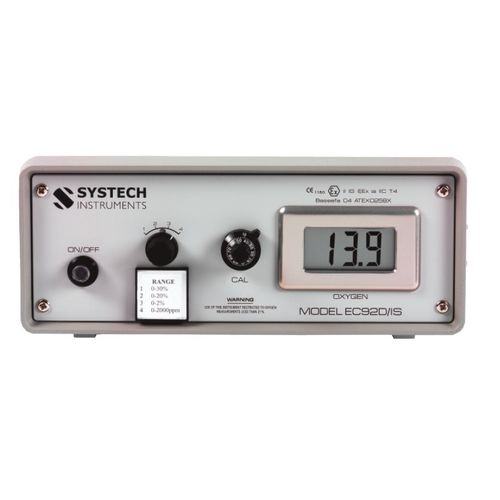 Analyseur d'oxygène - EC92DIS - Systech Illinois - de gaz / de process / pour environnement dangereux