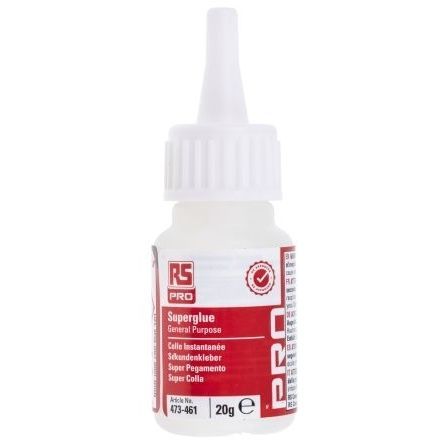 Colle cyanoacrylate - 473-461 - RS PRO - monocomposant / transparente / résistante
