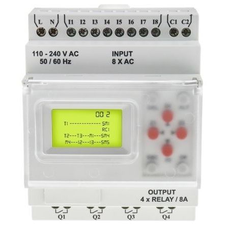 Module logique sur rail DIN - 917-6361 - RS PRO - à 8 E / à entrées numériques / à 4 S