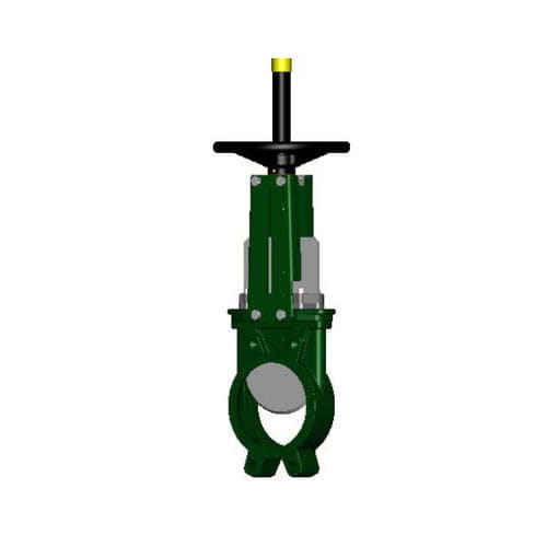 Vanne à guillotine - VG-00, VG-001, VG-08 series - TECOFI - avec volant / pour l'eau / wafer