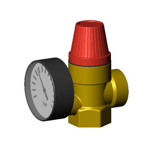 Soupape de sécurité pour air comprimé - SR1 series - TECOFI - pour eau / filetée / à membrane