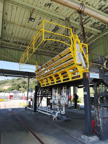 Passerelle d'accès abattante - TRIAX - pour citernes