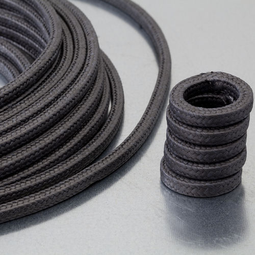 Garniture tressée en PTFE - LATTYflon 4308 - LATTY INTERNATIONAL - en graphite / résistante aux produits chimiques / pour pompes à grande vitesse
