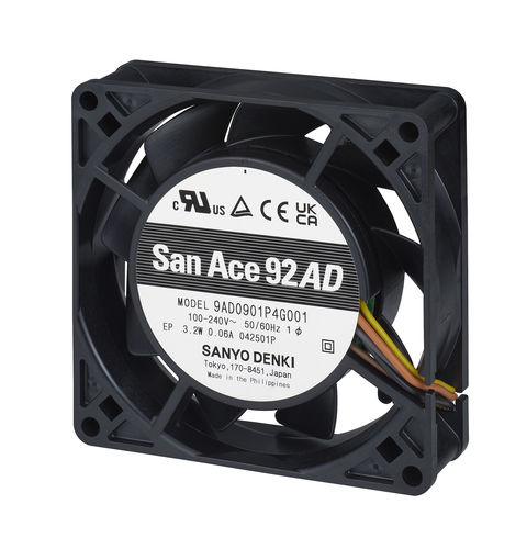 Ventilateur pour l'électronique axial - 9AD0901 series - SANYO DENKI EUROPE - de refroidissement / 230 Vca / 110 Vca