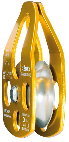Poulie de levage à roue libre - max. ø 13 mm | TRANSF'AIR 1 - Beal Pro - pour câble / en inox