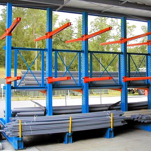 Rayonnage cantilever - ISO9001, ISO14001 | UN-CR121304 - Nanjing fuyuan technology co.,ltd - pour charges lourdes / pour tuyaux / en acier galvanisé