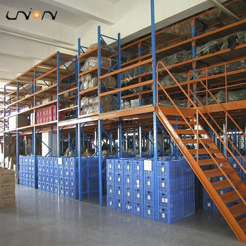 Mezzanine industrielle avec système de rangement - ISO9001, ISO14001 | UN-MP121706 - Jiangsu Union Logistics System Engineering Co.,Ltd - multi-étages / pour applications lourdes