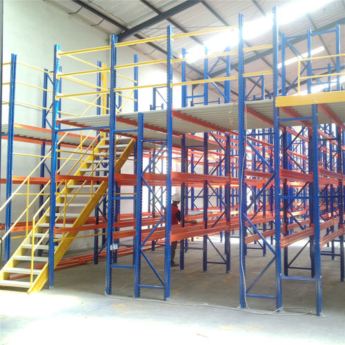 Mezzanine industrielle multi-étages - ISO9001,ISO14001 - Nanjing fuyuan technology co.,ltd - sur rayonnage à palettes / sur mesure / avec main courante