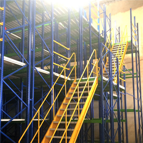 Mezzanine industrielle avec système de rangement - ISO9001,ISO14001 - Nanjing fuyuan technology co.,ltd - multi-étages / sur rayonnage à palettes / sur mesure