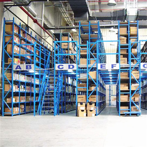Mezzanine industrielle avec système de rangement - ISO9001,ISO14001 - Nanjing fuyuan technology co.,ltd - multi-étages / sur mesure / avec main courante